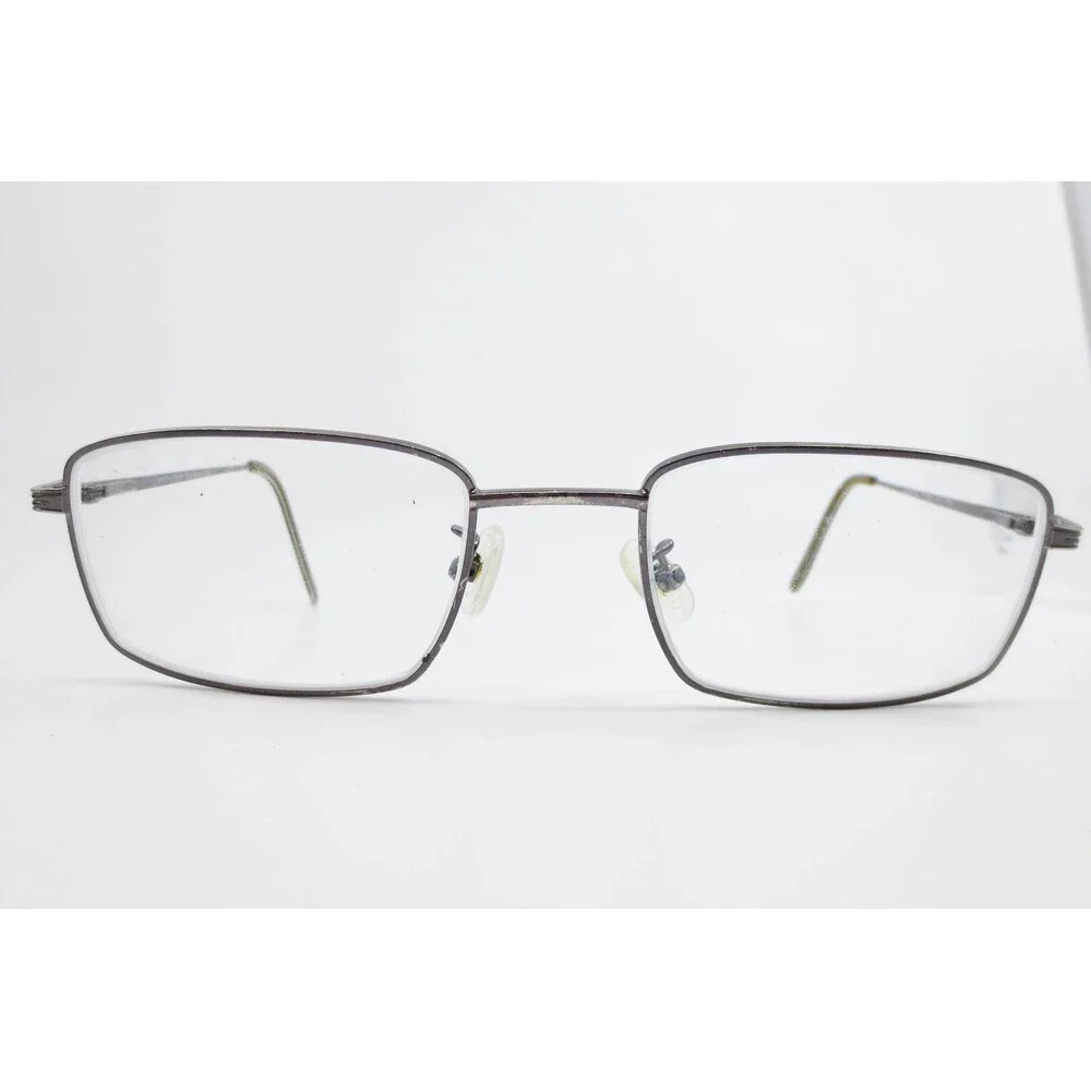 Eddie Bauer 52-18-140 Rectangular Gunmetal Gray Metal Eyeglass Frames EB8145